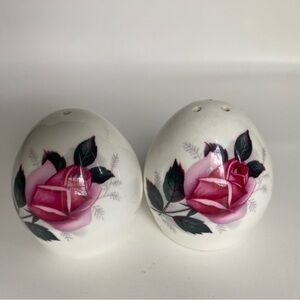Sandford Pink Rose Salt & Pepper Shaker, fine bone China